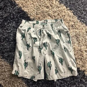 Cactus Patterned Swim Trunks Size M